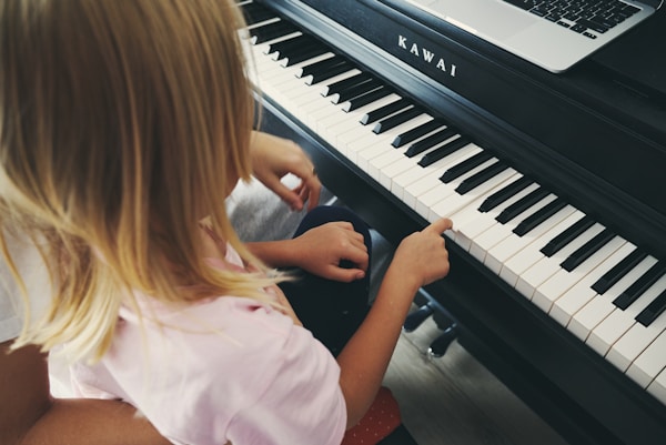 Child at piano